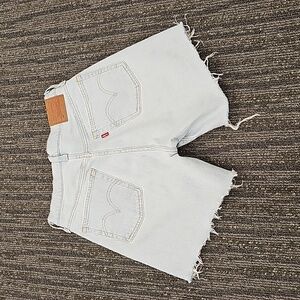 Levi's light blue stretch denim shorts . 501 . Size 27